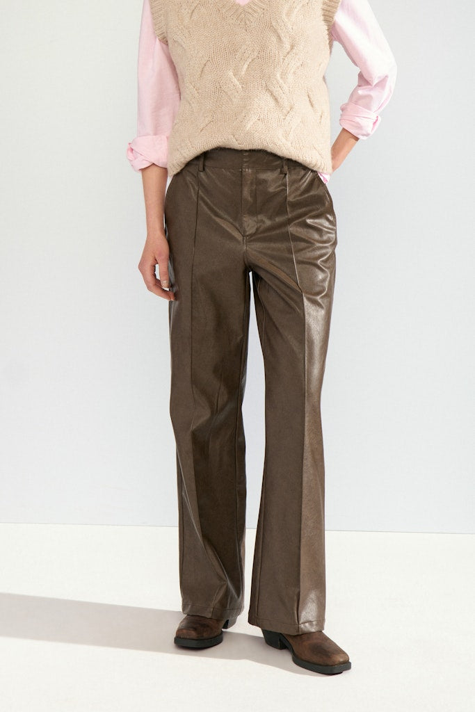 NuDorith Straight PU Pants