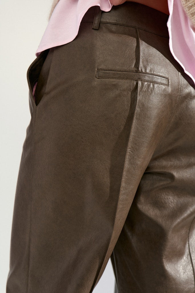 NuDorith Straight PU Pants