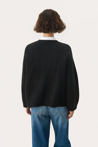 RastinaPW Cardigan in Black