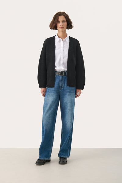 RastinaPW Cardigan in Black