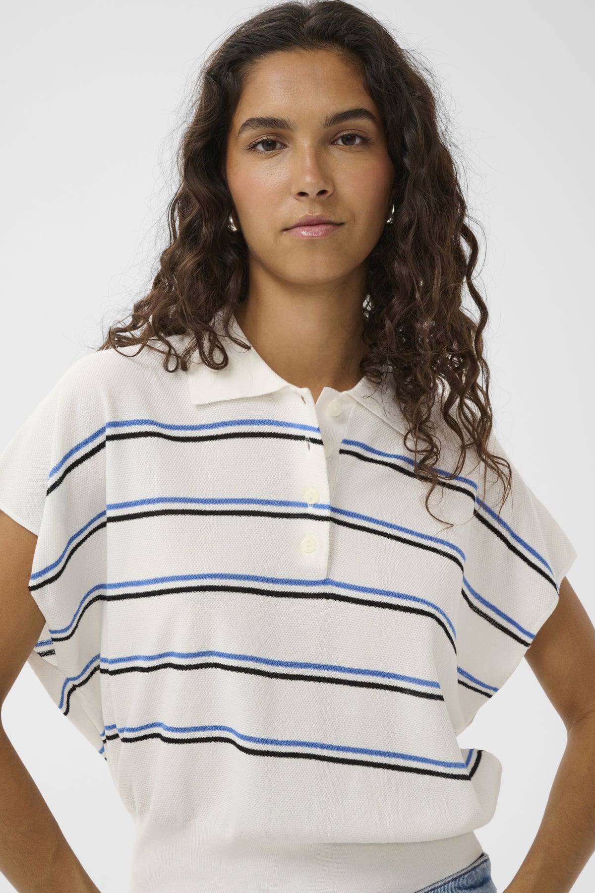 SLElana Striped Polo