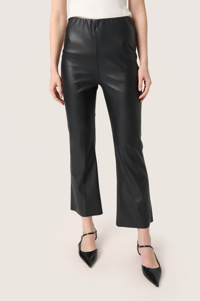 SLKaylee PU Kickflare Pants in Black