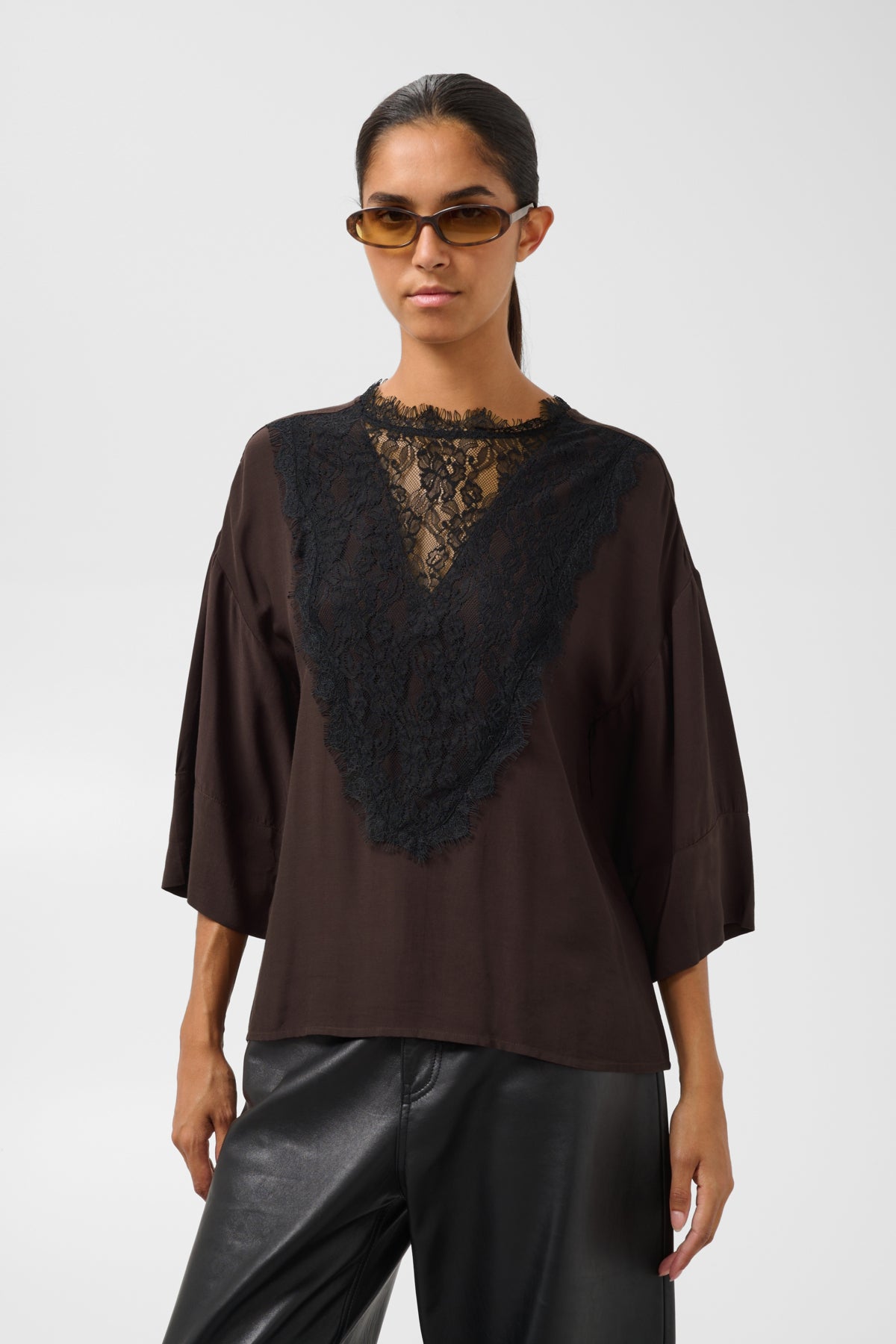 SLLantana Blouse with Lace Insert
