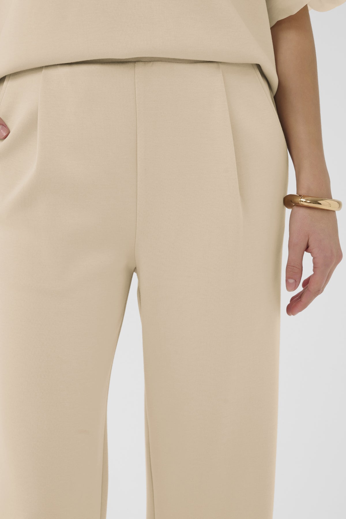 SLMarigold Pants in White Pepper