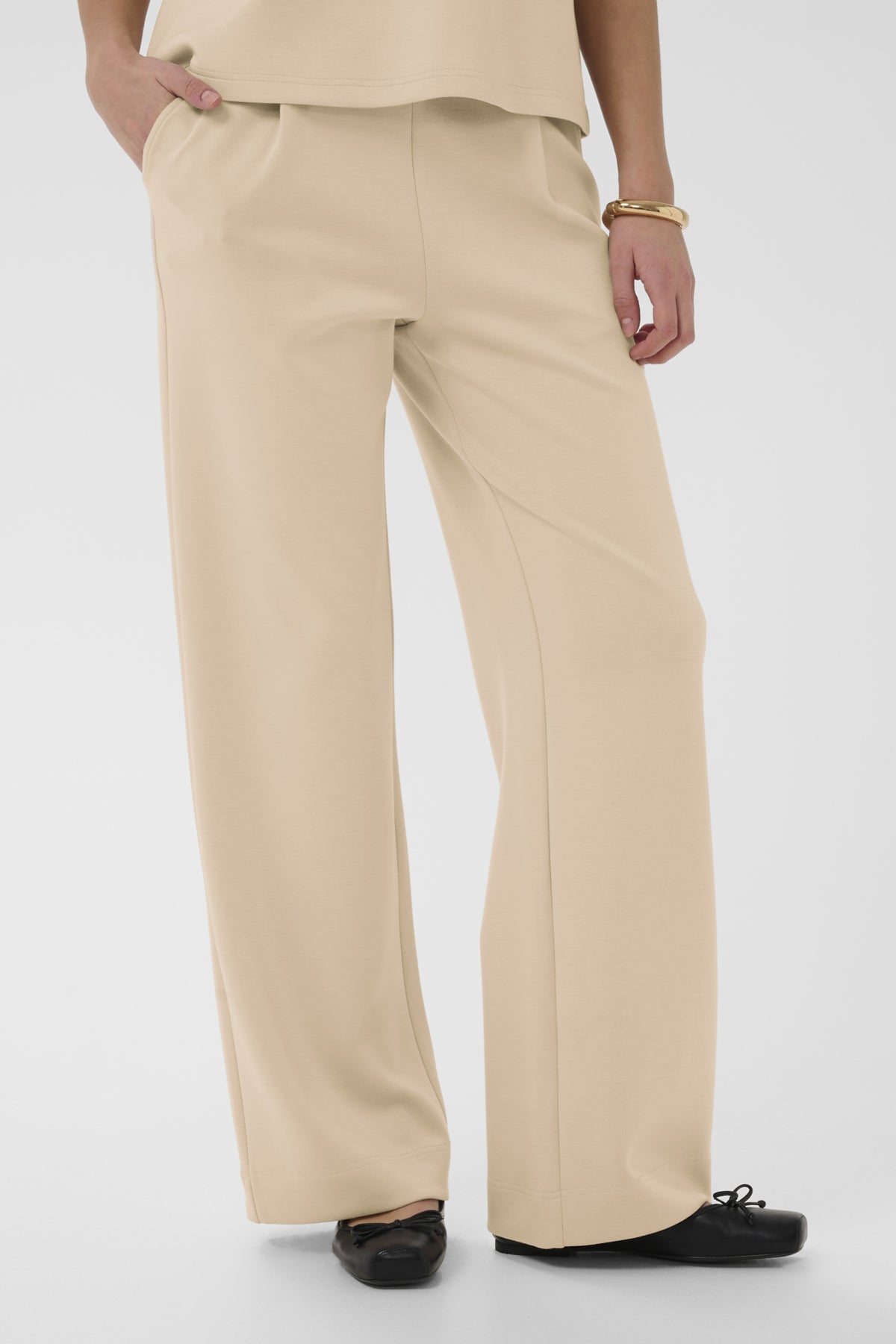 SLMarigold Pants in White Pepper