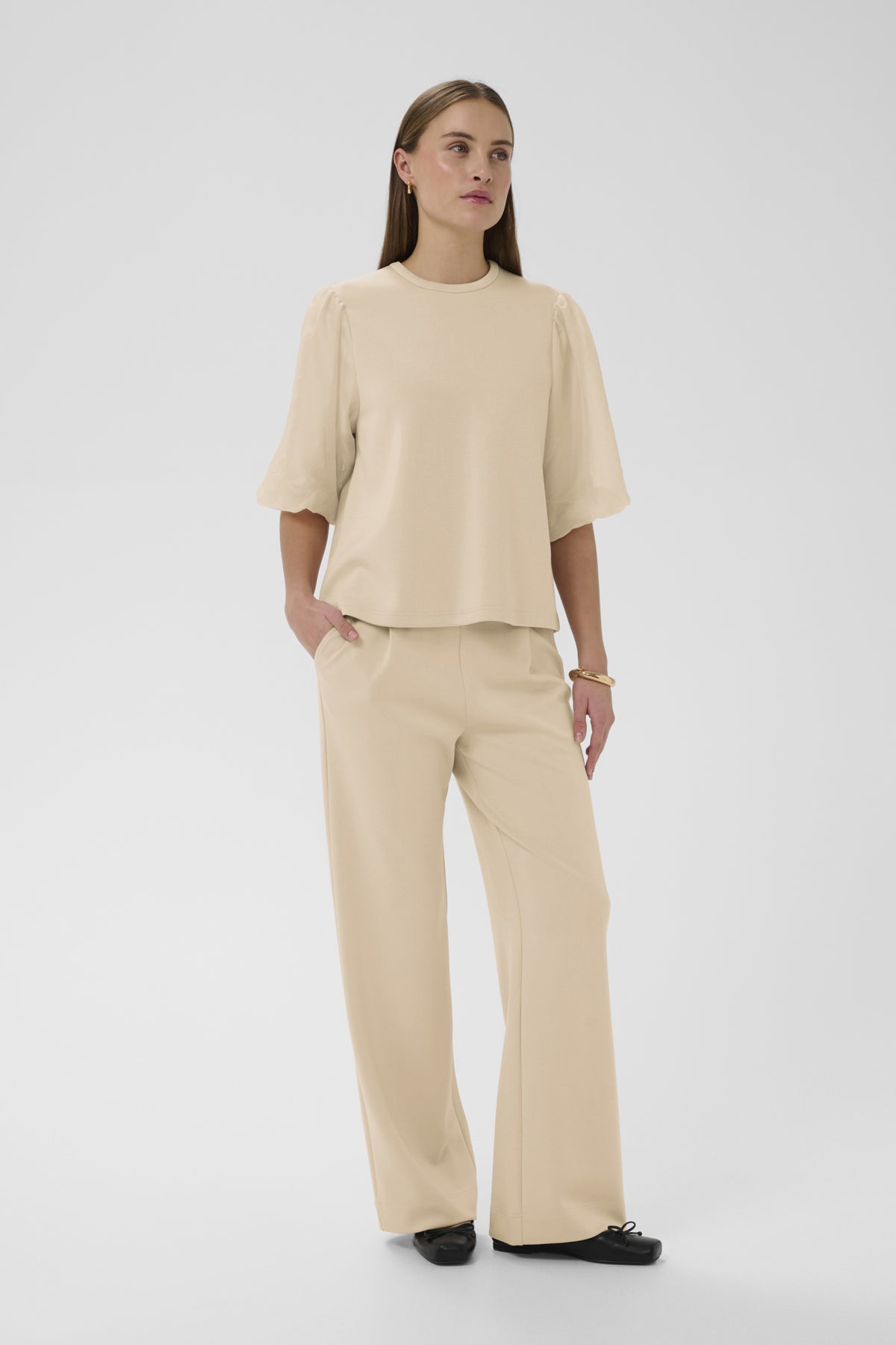 SLMarigold Pants in White Pepper