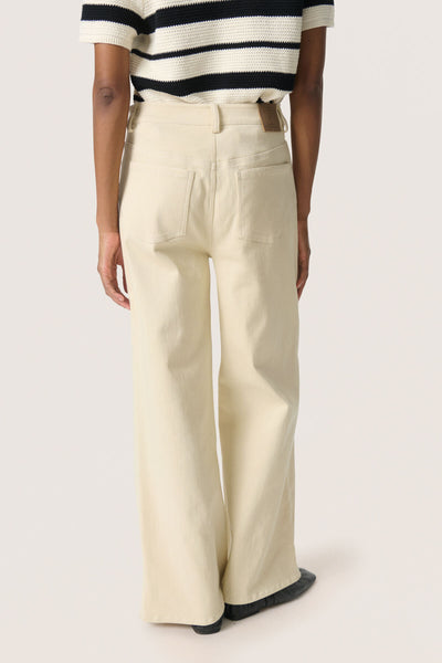 SLSandja Plain Vanesa Pants in Sandshell