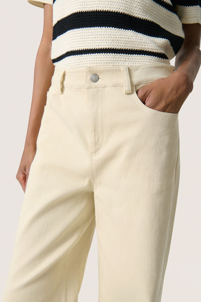 SLSandja Plain Vanesa Pants in Sandshell