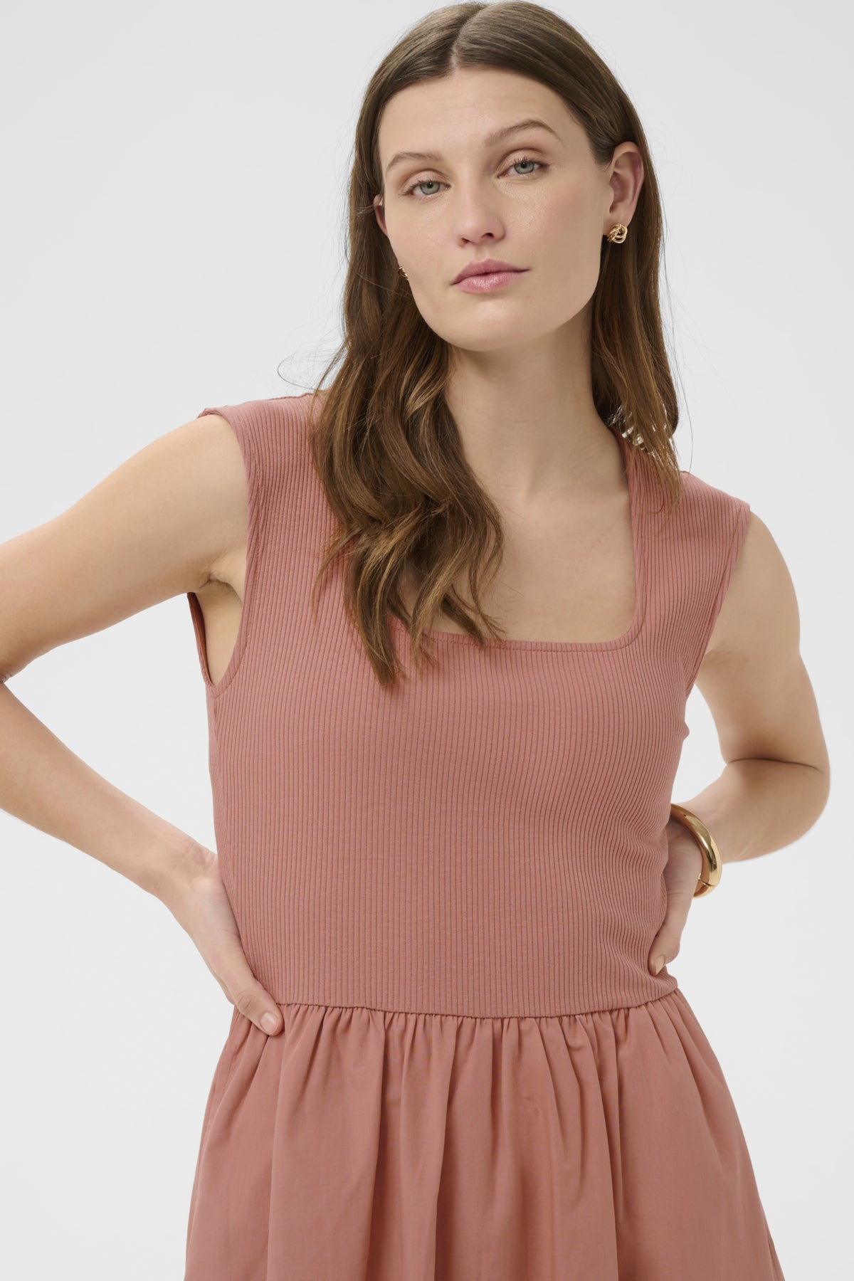 SLSimone Phoebe Dress in Ash Rose