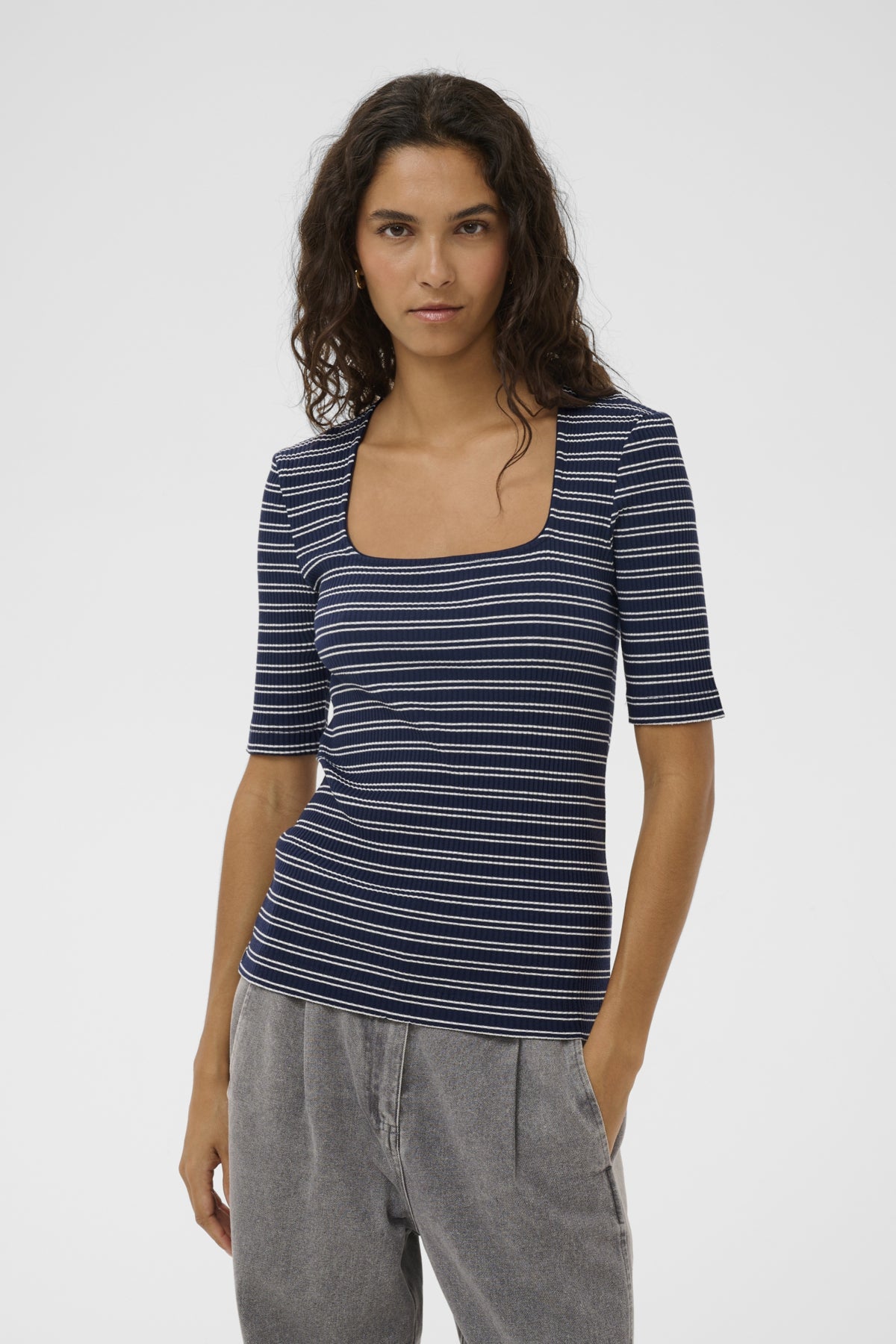 SLSimone Striped Tee in India Ink