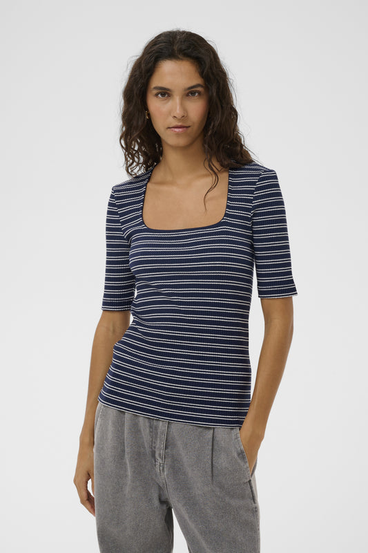 SLSimone Striped Tee in India Ink