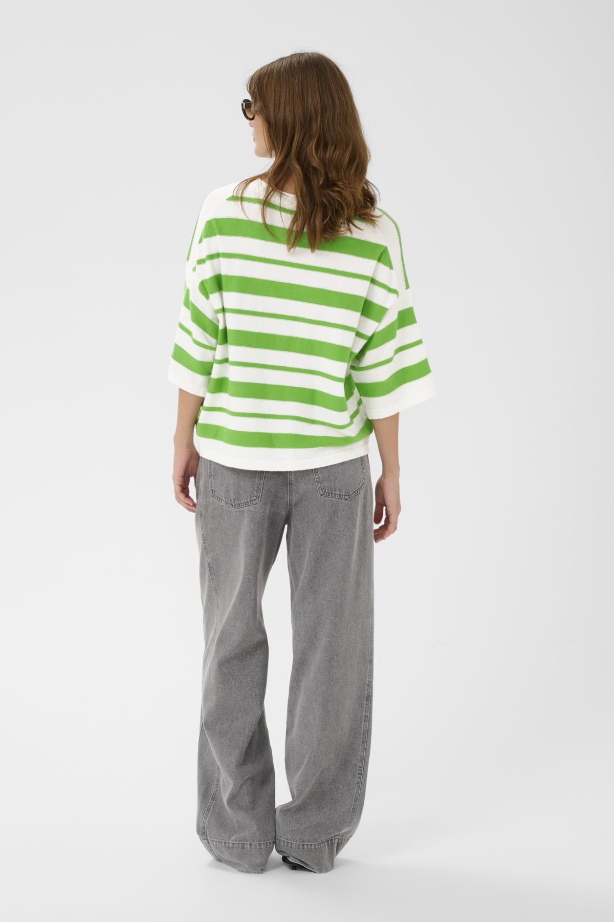 SLSpina Boxy Structure Striped Pullover