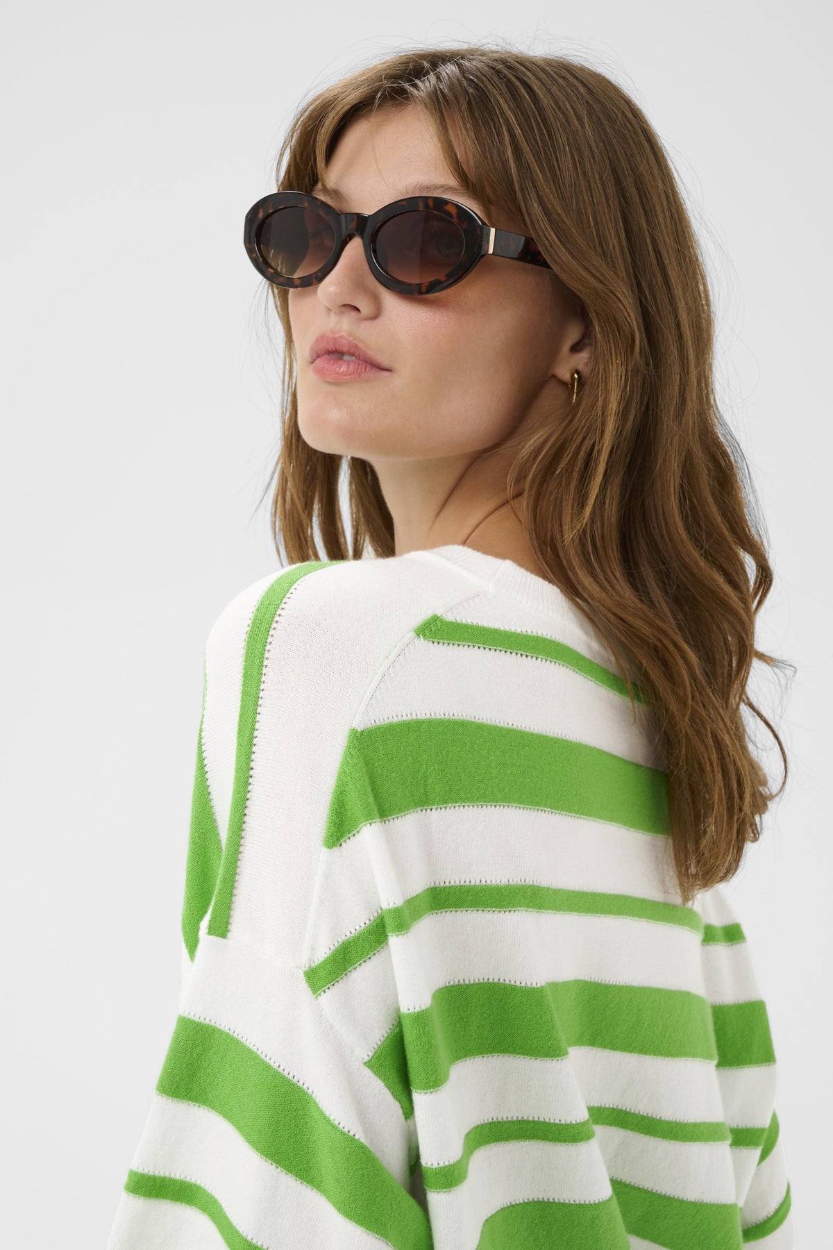 SLSpina Boxy Structure Striped Pullover