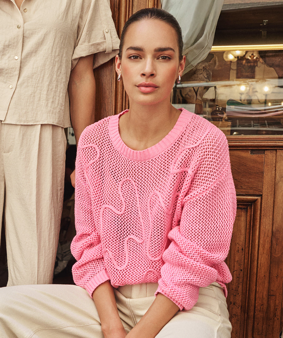 02032 3D Tapes Sweater