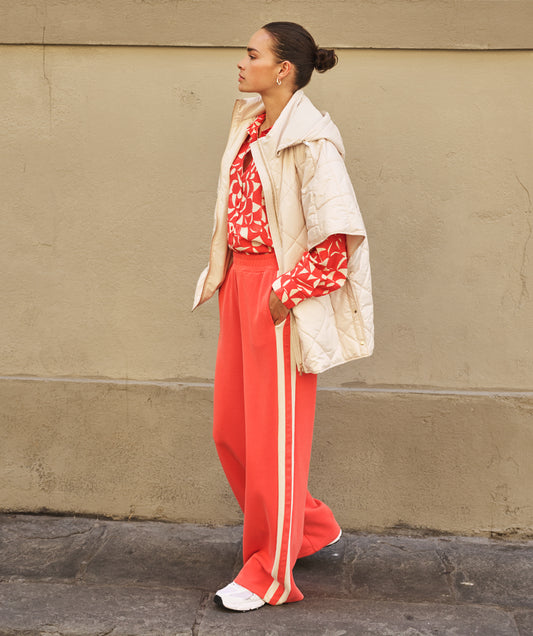 05006 Wide leg Trousers with stripe