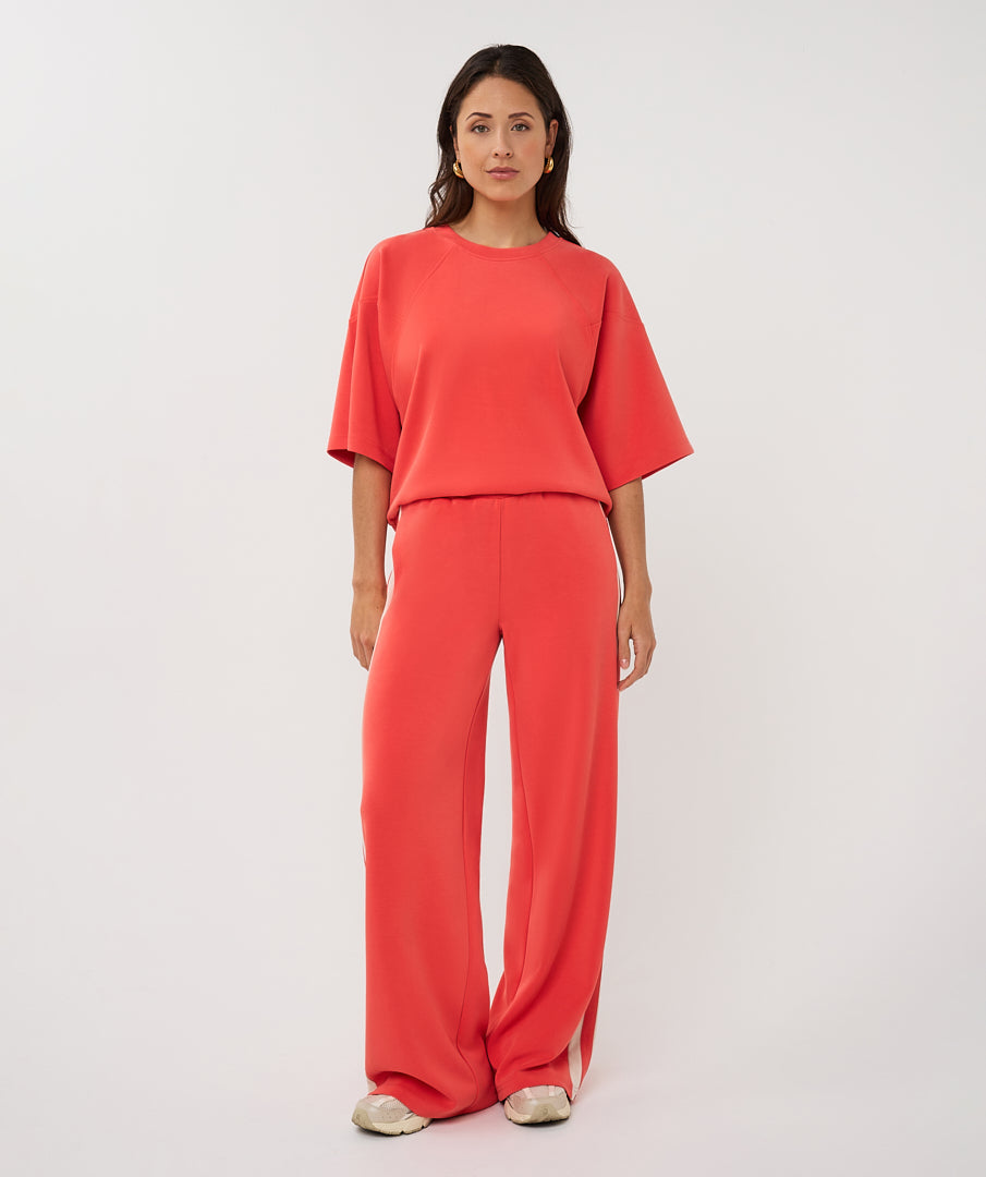 05006 Wide leg Trousers with stripe
