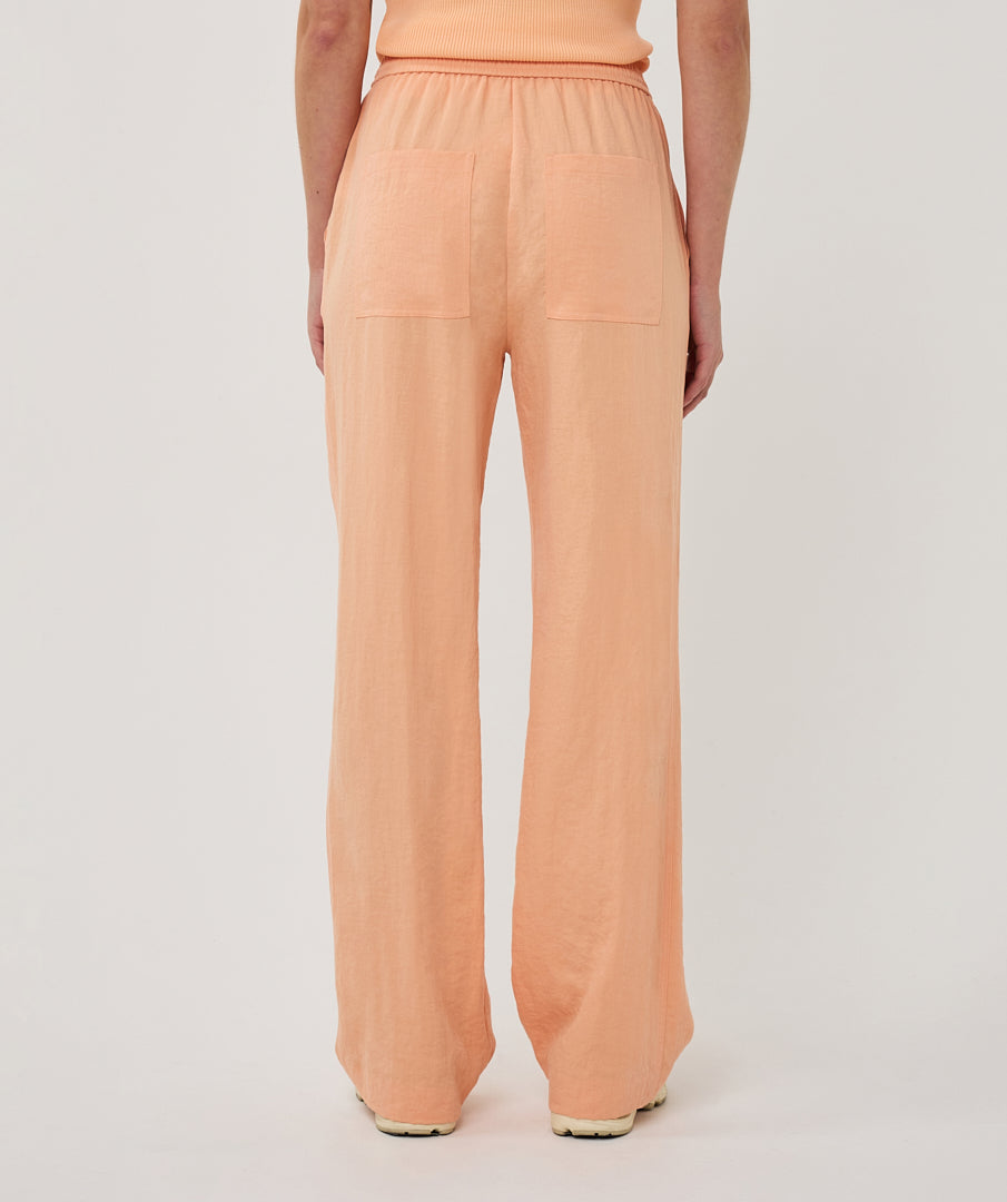 10041 Fine Crinkle Trousers with elastic Waist