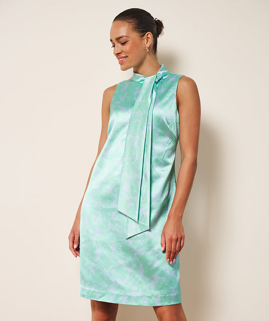 14020 Knot Detail Blouse Dress