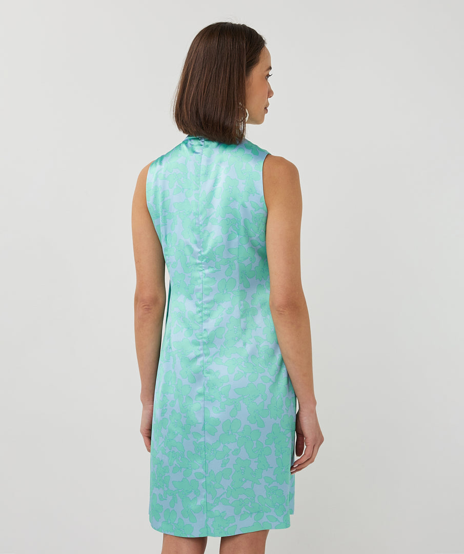 14020 Knot Detail Blouse Dress