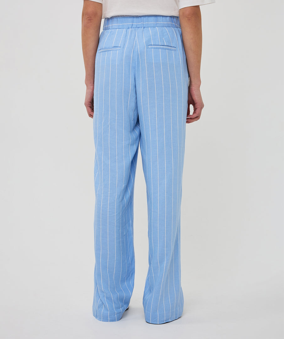 17006 Striped Linen Trousers