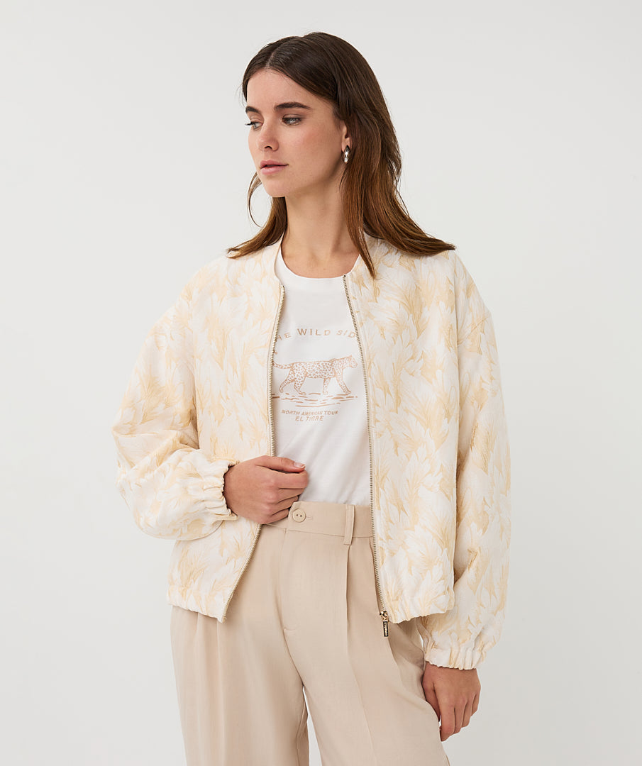 19002 Feather Bomber Jacket