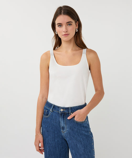 30010 Lurex Strap Singlet - Colour Options