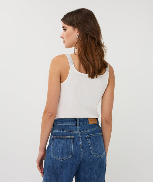 30010 Lurex Strap Singlet - Colour Options