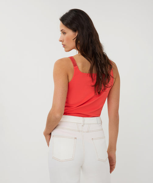 30010 Lurex Strap Singlet - Colour Options