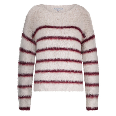 SRB4616 Fuzzy Striped Sweater - Colour Options