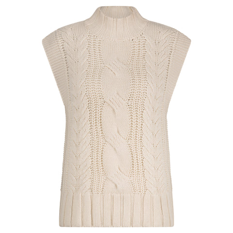 SRB4638 Sleeveless Cable Knit Waistcoat - Colour Options