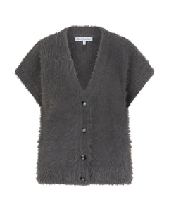 SRB4672 Fuzzy Sleeveless Knit - Colour Options