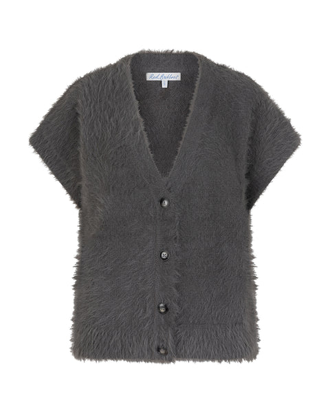 SRB4672 Fuzzy Sleeveless Knit - Colour Options