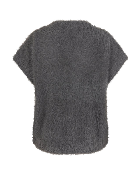 SRB4672 Fuzzy Sleeveless Knit - Colour Options