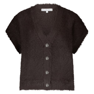 SRB4672 Fuzzy Sleeveless Knit - Colour Options