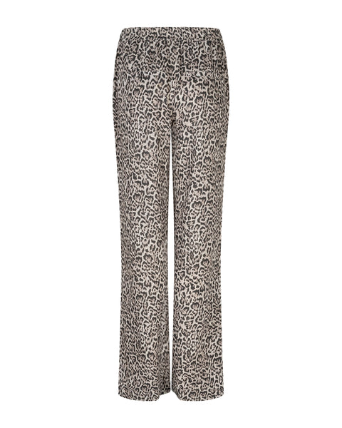 Red Button Colette Linen Leopard Print Trousers