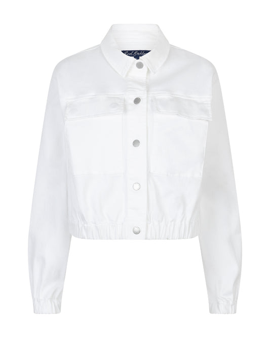 Red Button Juno White Denim Jacket