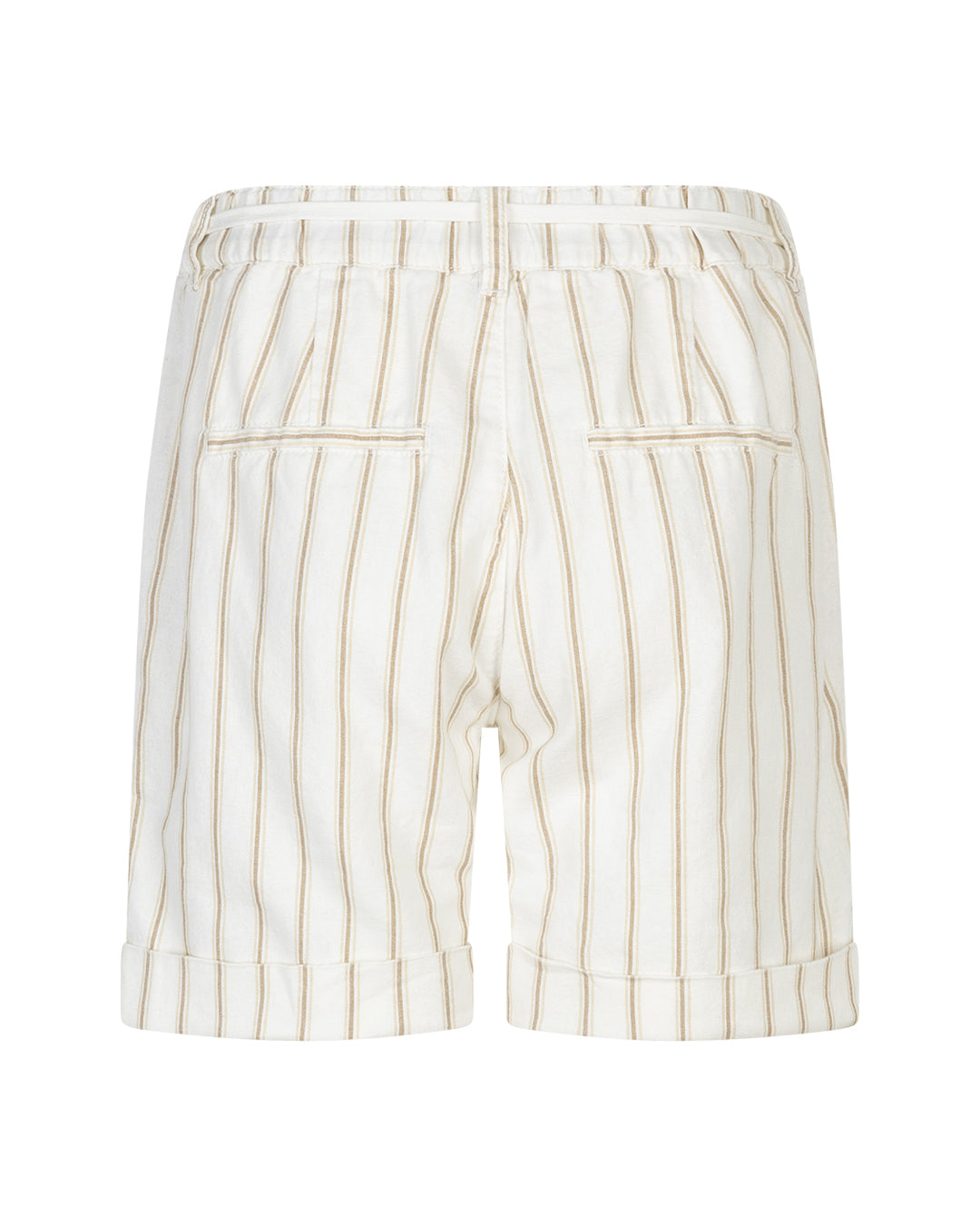 Red Button Camille Linen/Cotton Striped Shorts