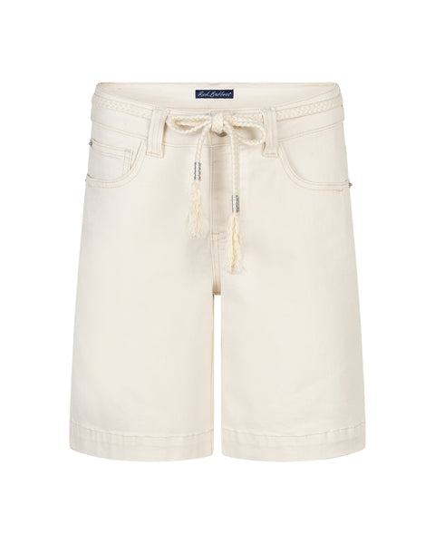 Red Button Colette Shorts with Belt