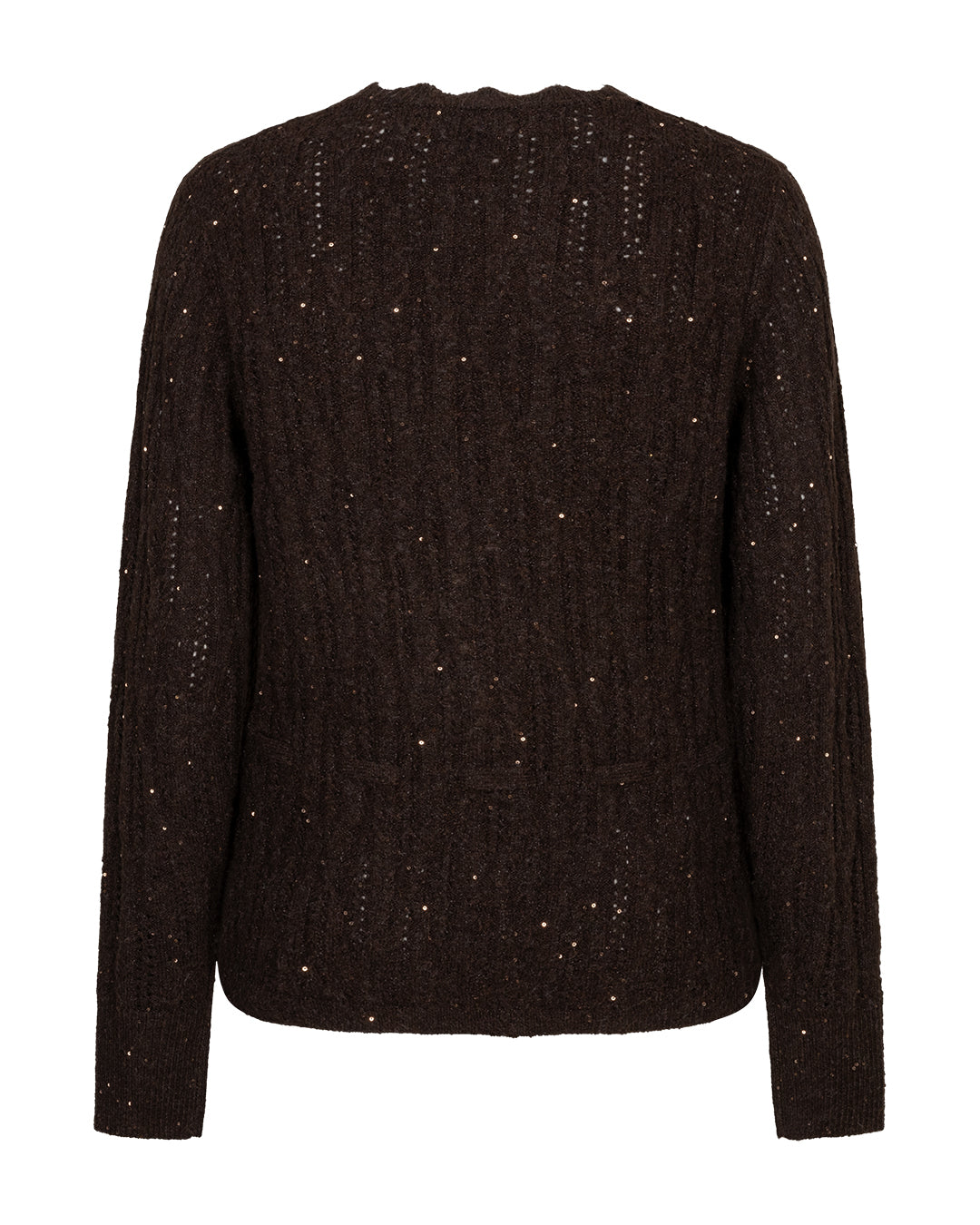 Red Button Sparkle Ajour Cardigan