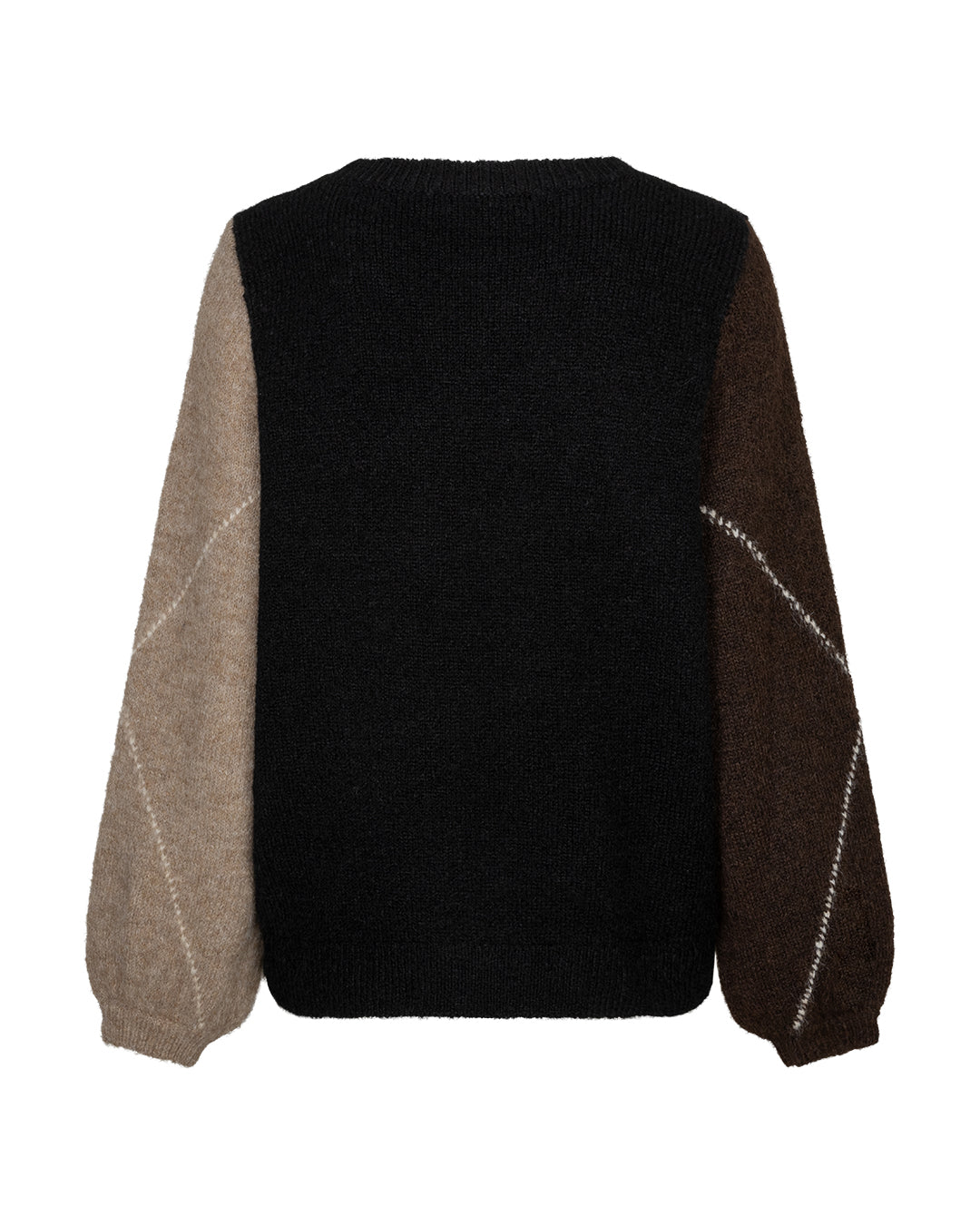 Red Button Argyle Sweater - Colour Options