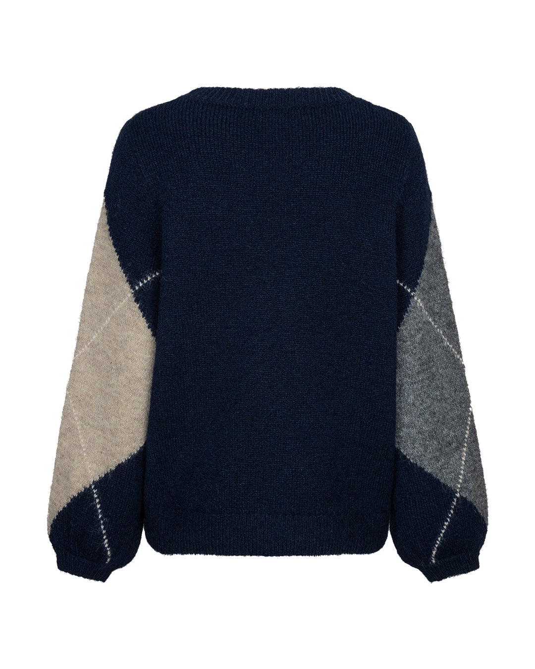 Red Button Argyle Sweater - Colour Options