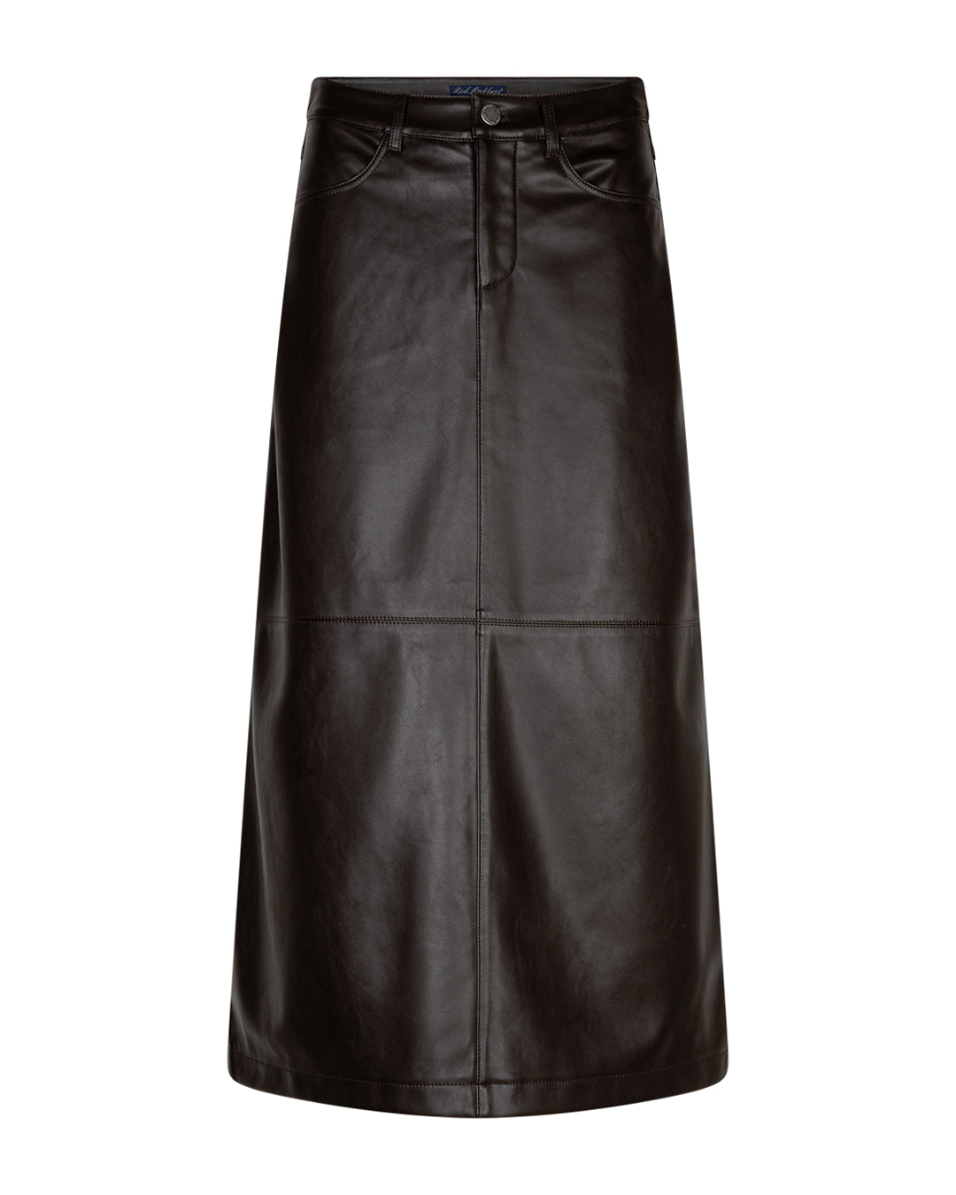 Red Button Alina Faux Leather Skirt