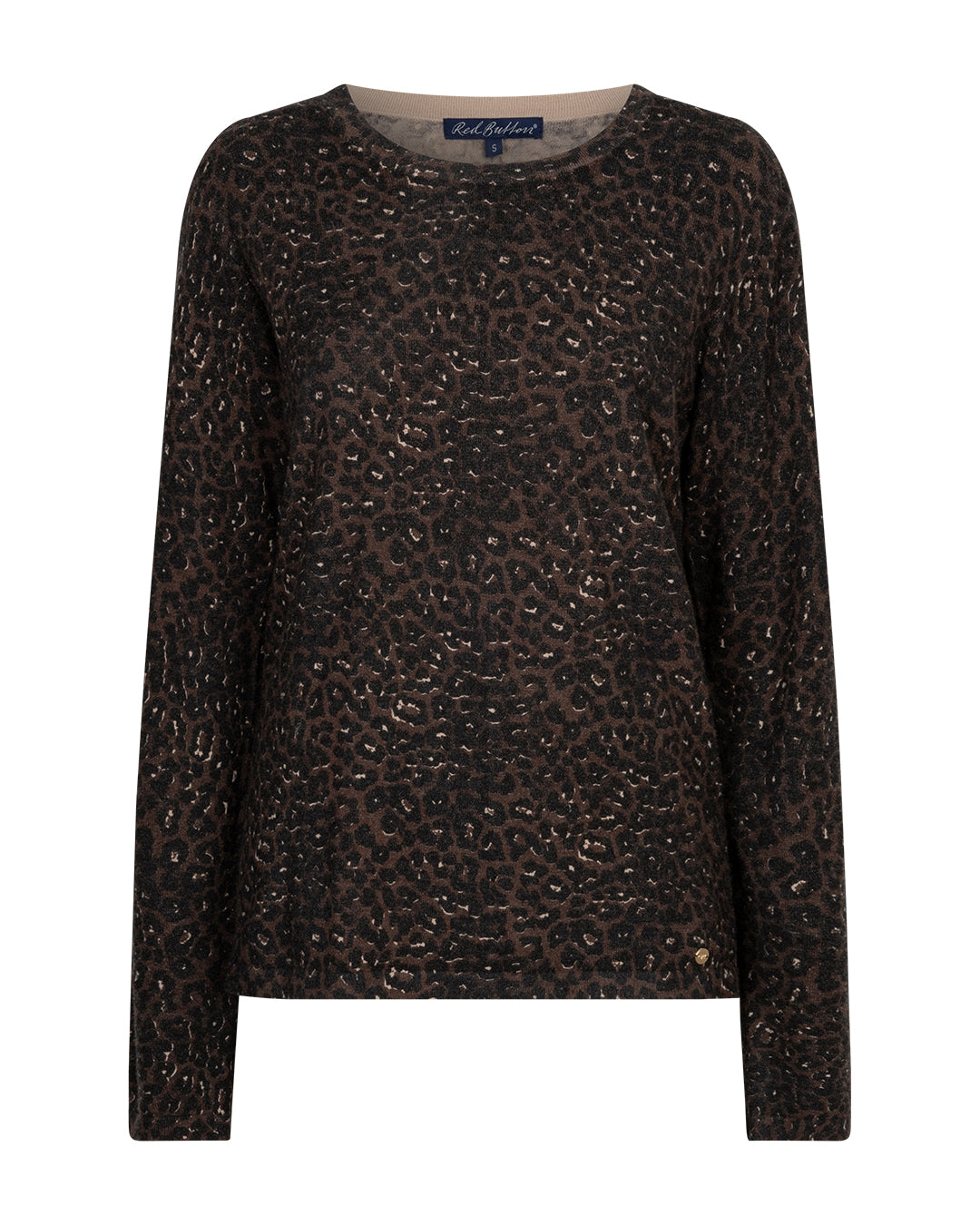 Red Button Sweet Animal Print Top - Colour Options