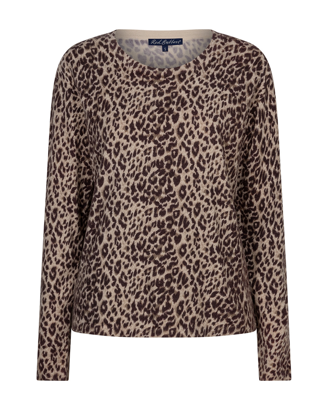 Red Button Sweet Animal Print Top - Colour Options