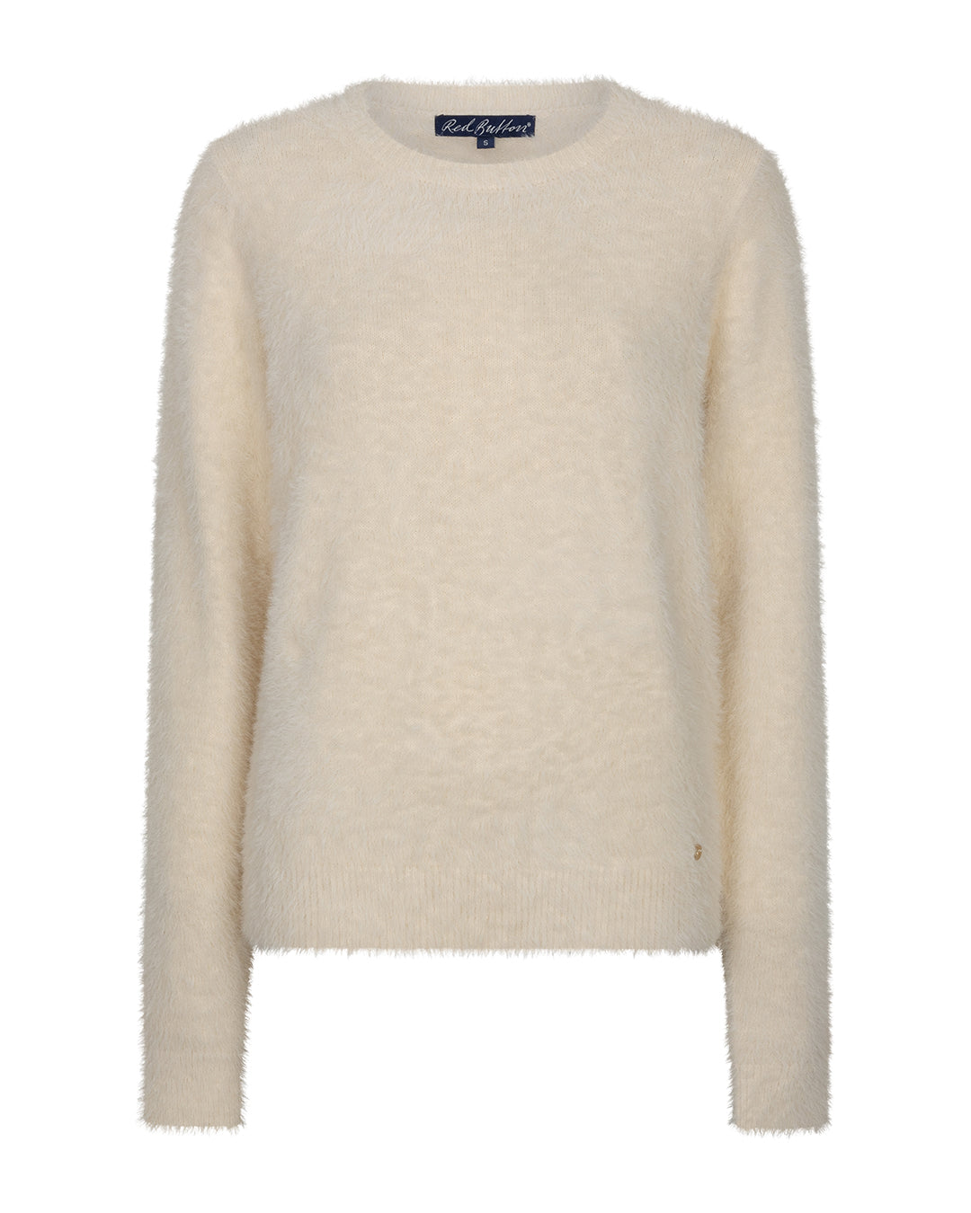 Red Button Sweet Fuzzy Knit - Colour Options