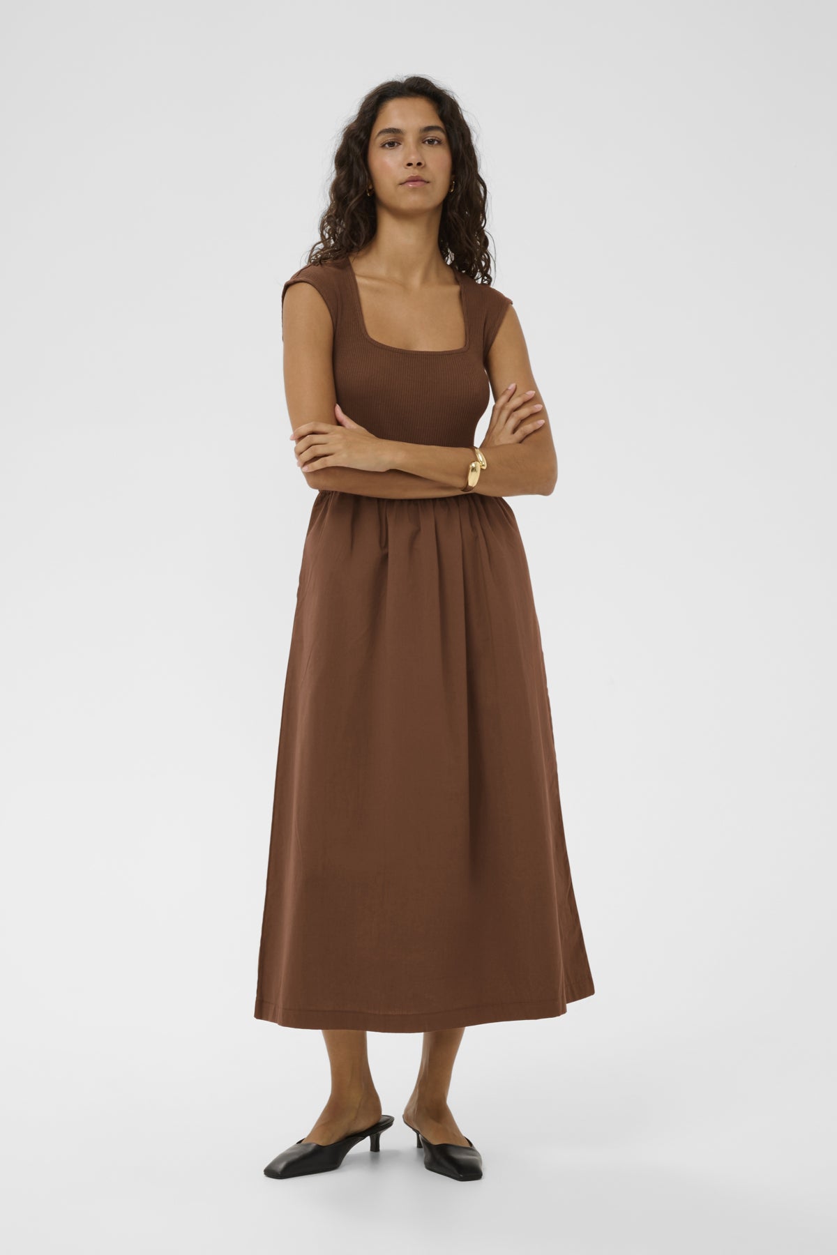 SLSimone Phoebe Dress in Cappuccino