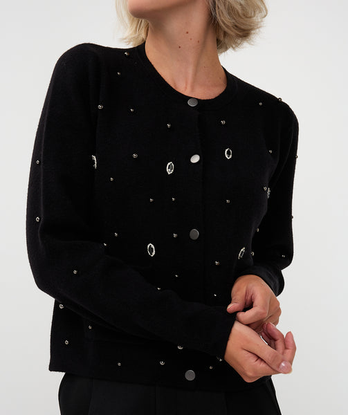 07702 Embellished Cardigan