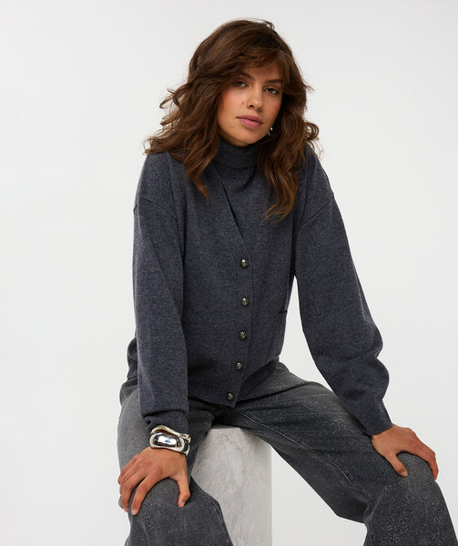 07705 Oversized Wool Cardigan