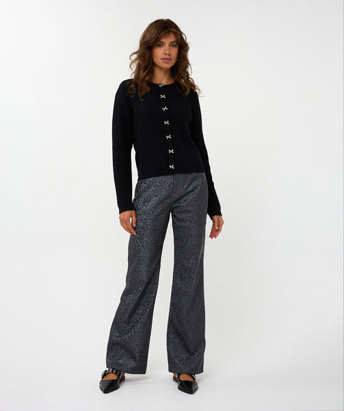 07719 Bow Button Sweater