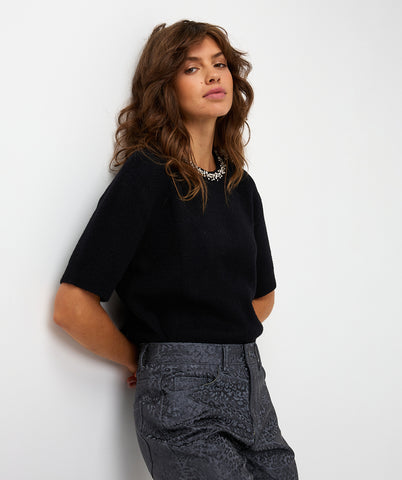07720 Sequin neck Sweater - Colour Options